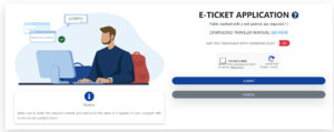 E-ticket application form submission