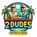 Logo for 2 Dudes Sports Bar