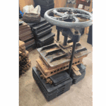Cigar press with molds in workshop