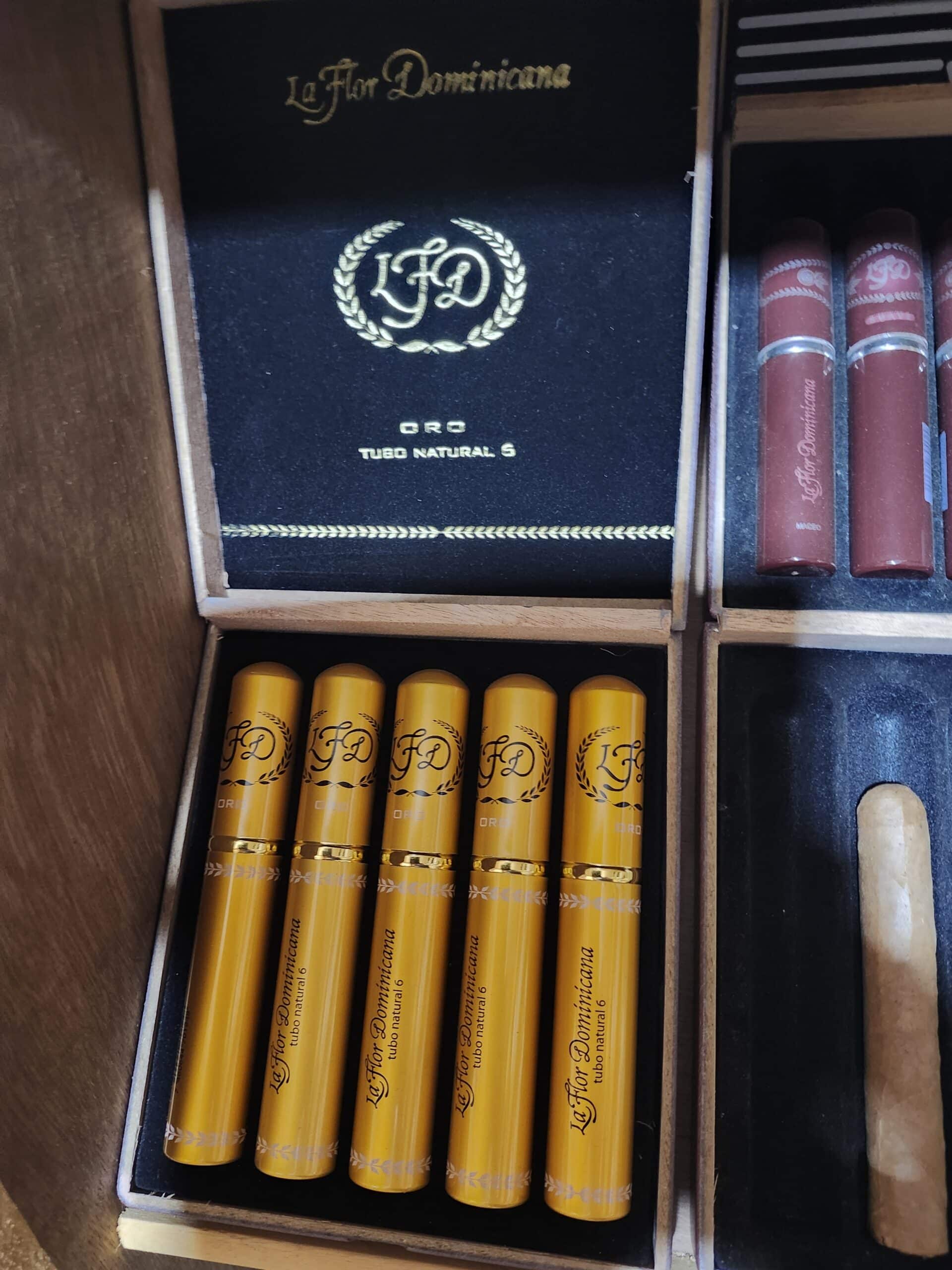 La Flor Dominicana cigars in a box